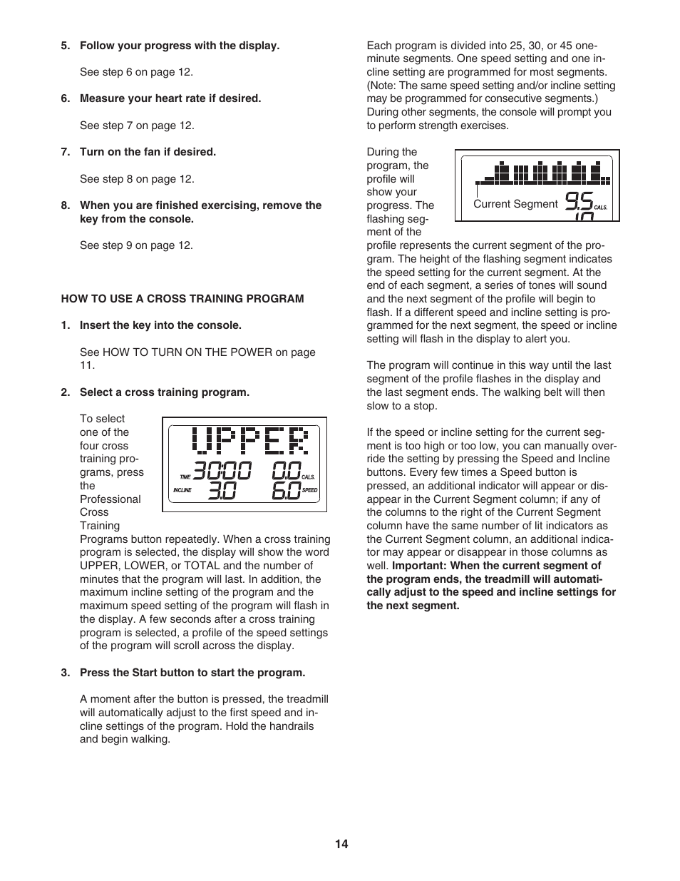 ProForm CrossTrainer PFTL57507.0 User Manual | Page 14 / 28