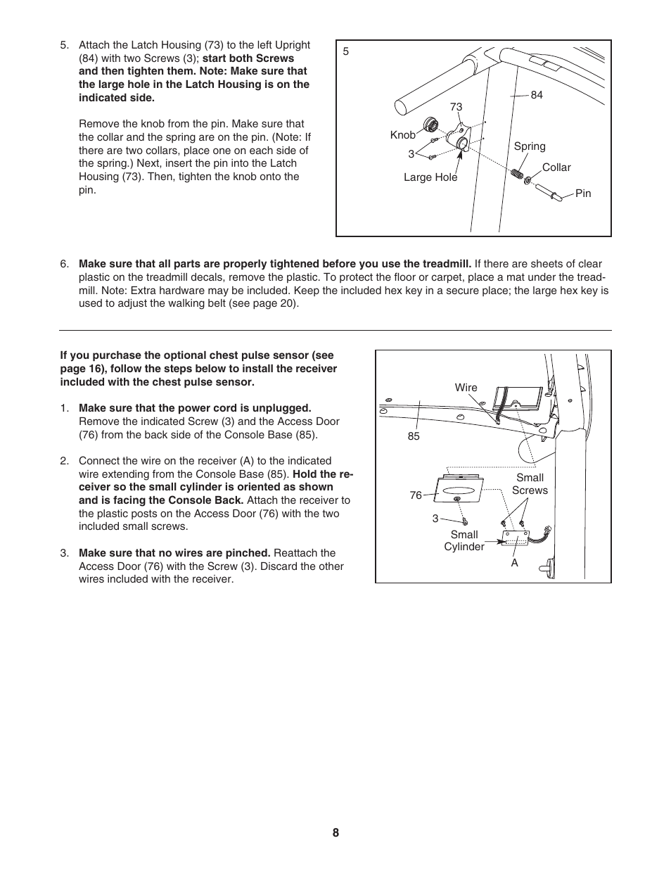 ProForm CrossTrainer PFTL57507.0 User Manual | Page 8 / 28