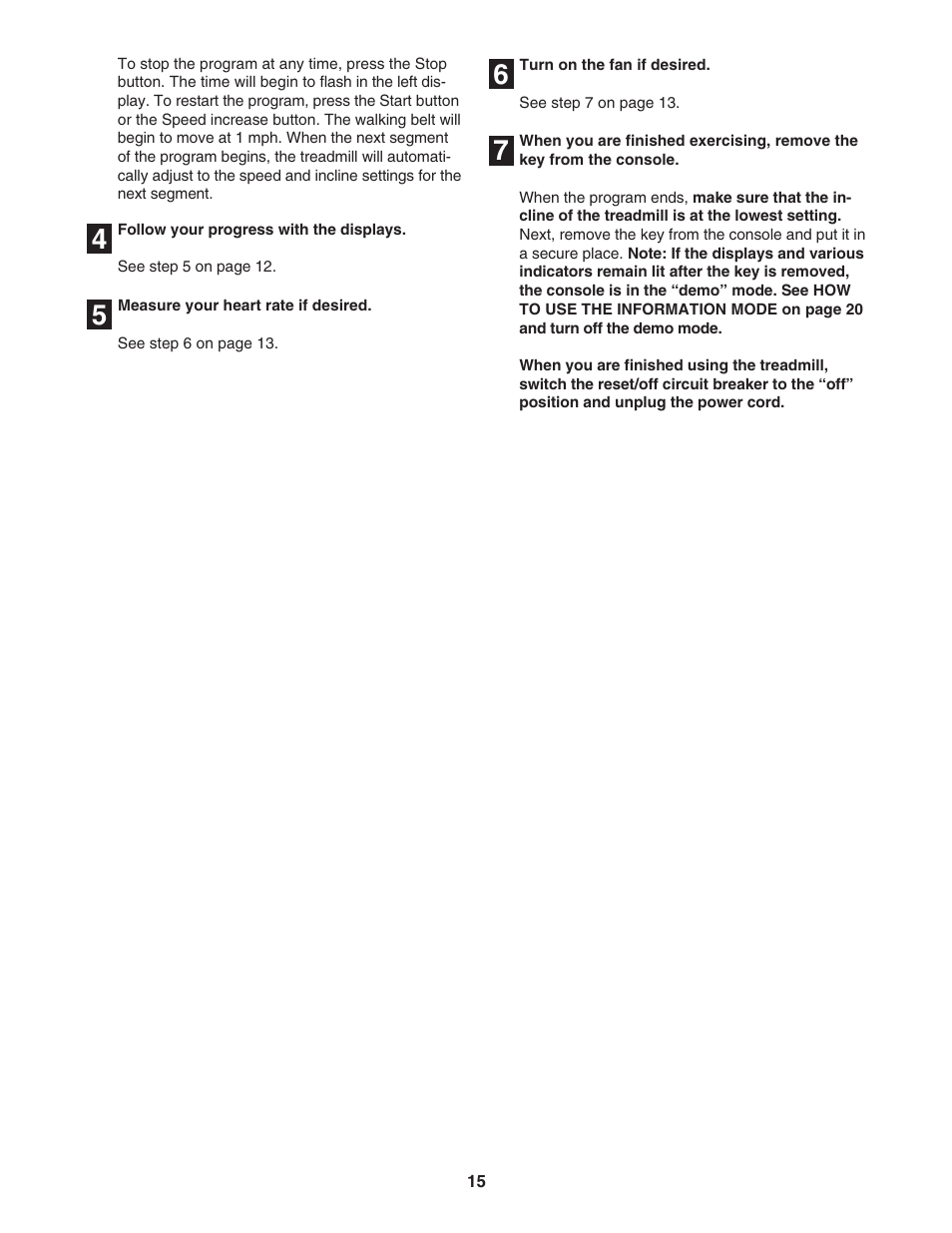 ProForm 1500 PFTL94105.1 User Manual | Page 15 / 30