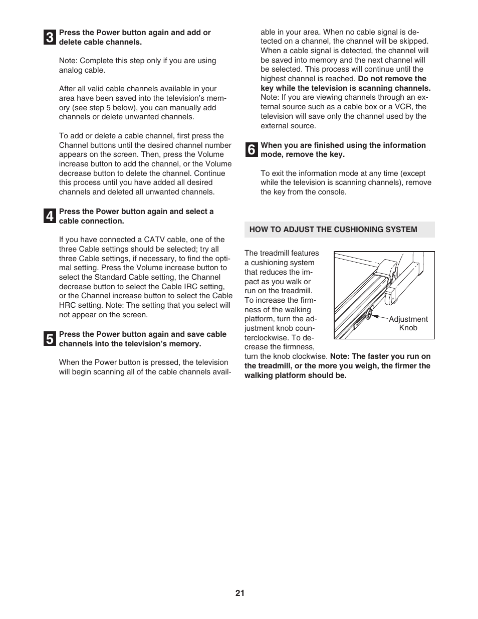 ProForm 1500 PFTL94105.1 User Manual | Page 21 / 30