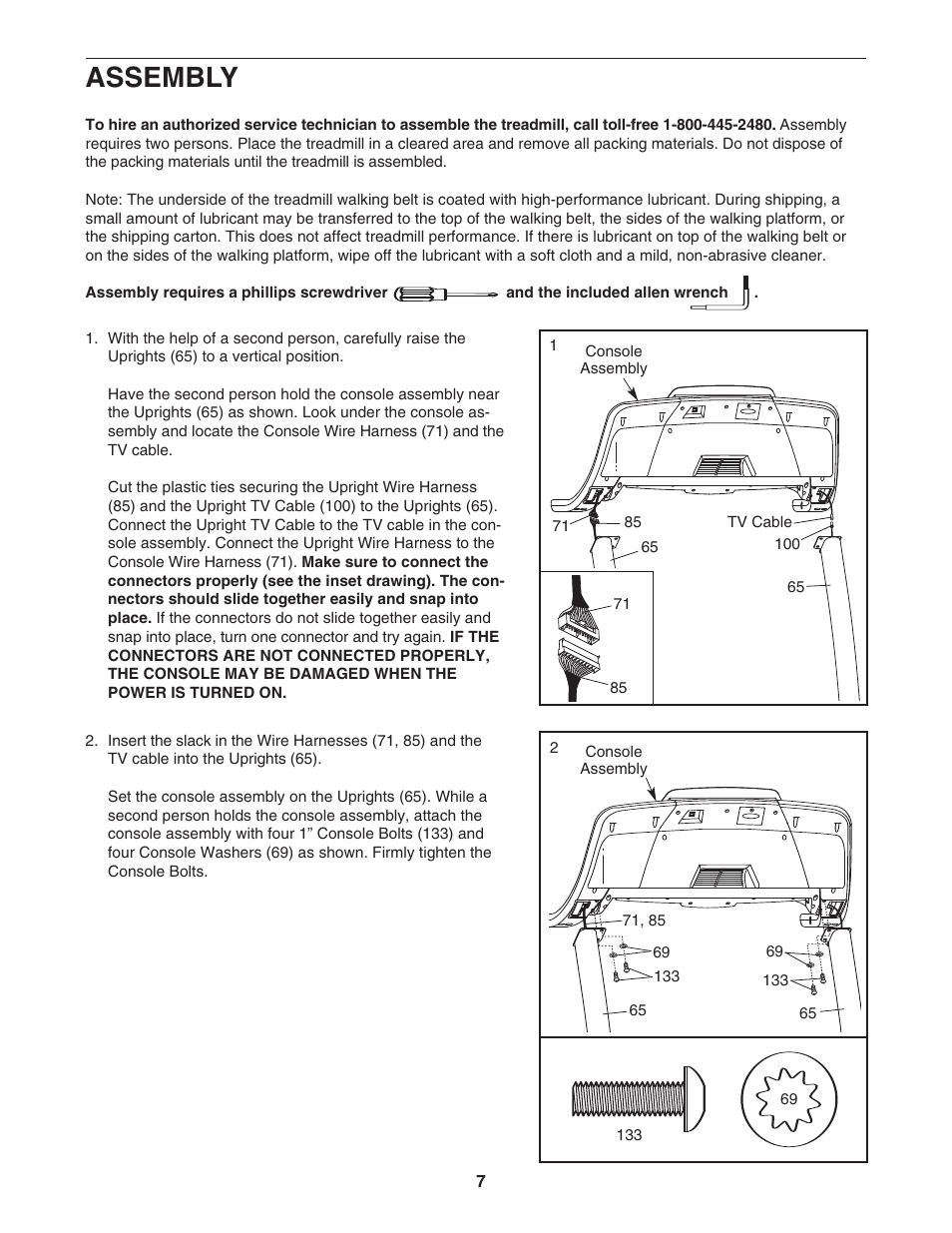 Assembly | ProForm 1500 PFTL94105.1 User Manual | Page 7 / 30