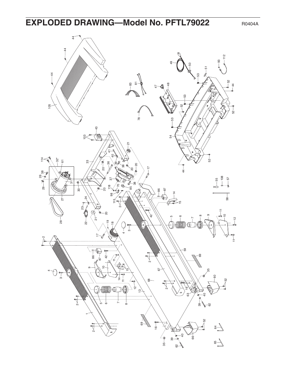 R0404a | ProForm PFTL79022 User Manual | Page 28 / 30