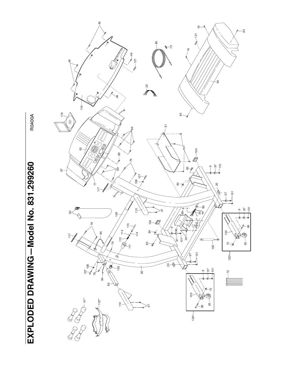 R0400a | ProForm 831.299260 User Manual | Page 25 / 26