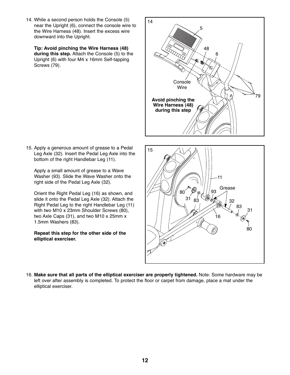 ProForm PFEL05807.0 User Manual | Page 12 / 28