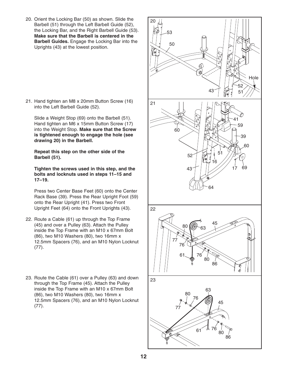 ProForm PFANBE3525.0 User Manual | Page 12 / 24