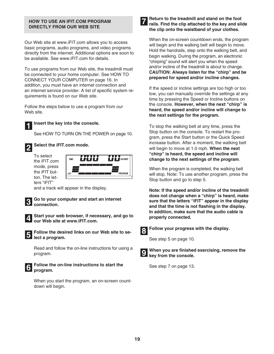 ProForm Xp 650 E 831.29606.1 User Manual | Page 19 / 30
