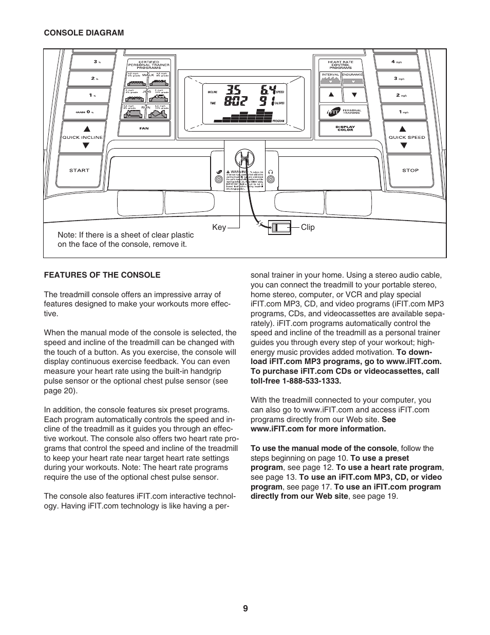 ProForm Xp 650 E 831.29606.1 User Manual | Page 9 / 30