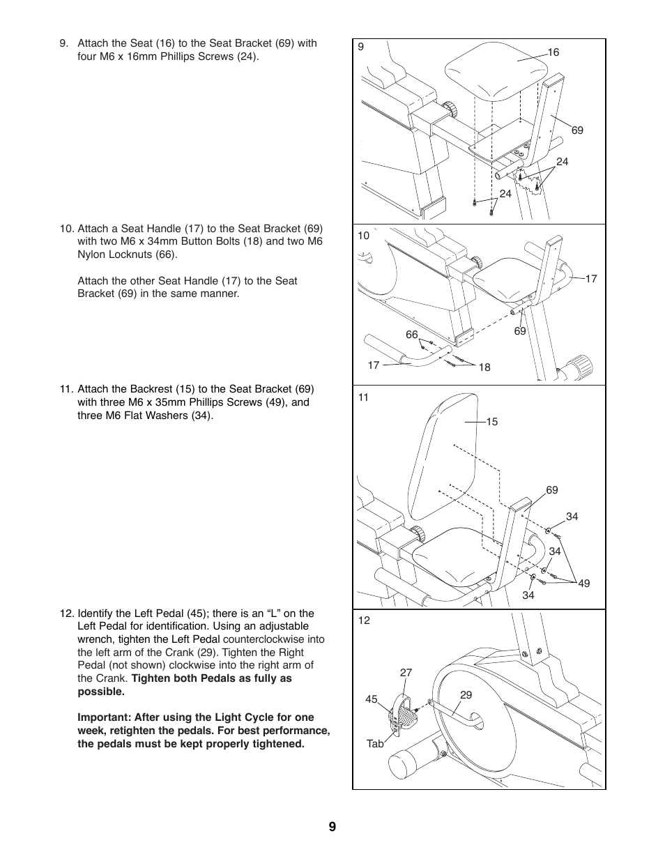 ProForm PFRX35391 User Manual | Page 9 / 20