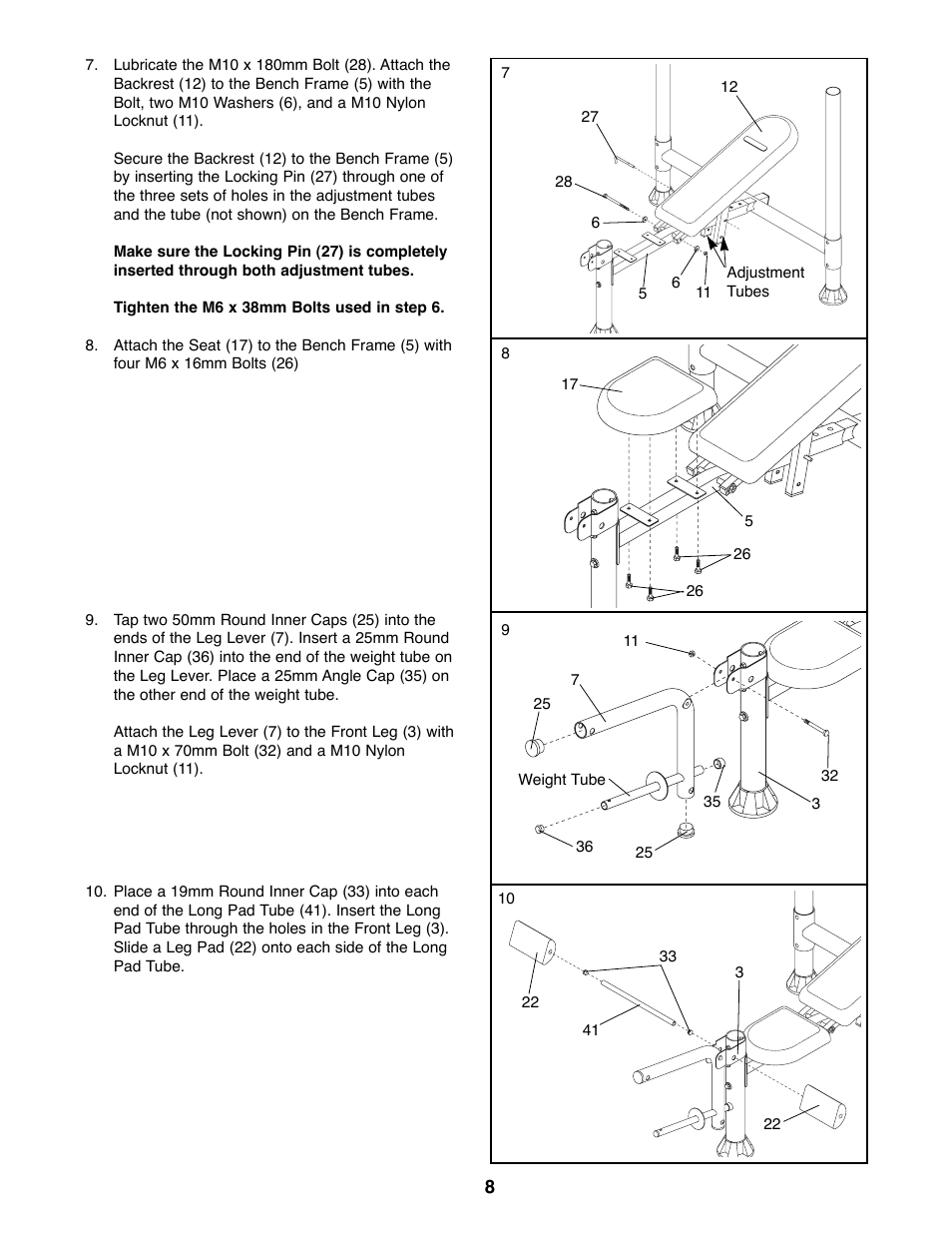 ProForm PFBE19000 User Manual | Page 8 / 19