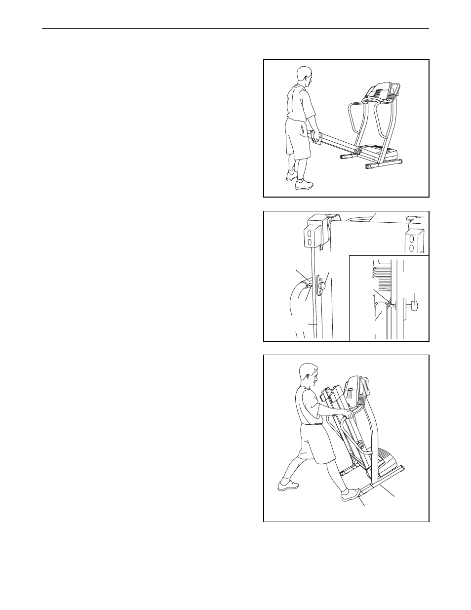 How to fold and move the treadmill | ProForm CS9e User Manual | Page 24 / 34