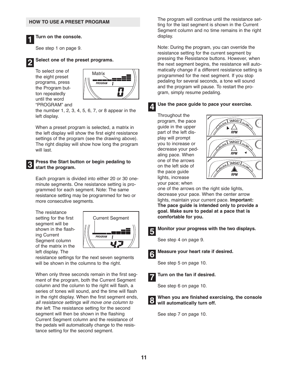 ProForm PFEL5055 User Manual | Page 11 / 20
