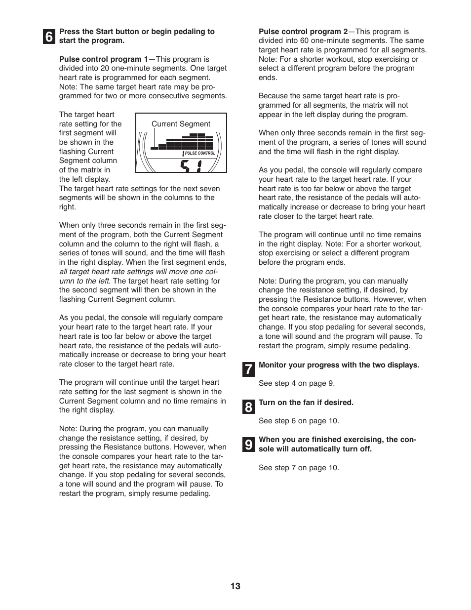 ProForm PFEL5055 User Manual | Page 13 / 20