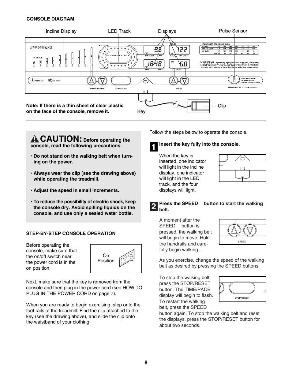 21 caution | ProForm 831.297691 User Manual | Page 8 / 18
