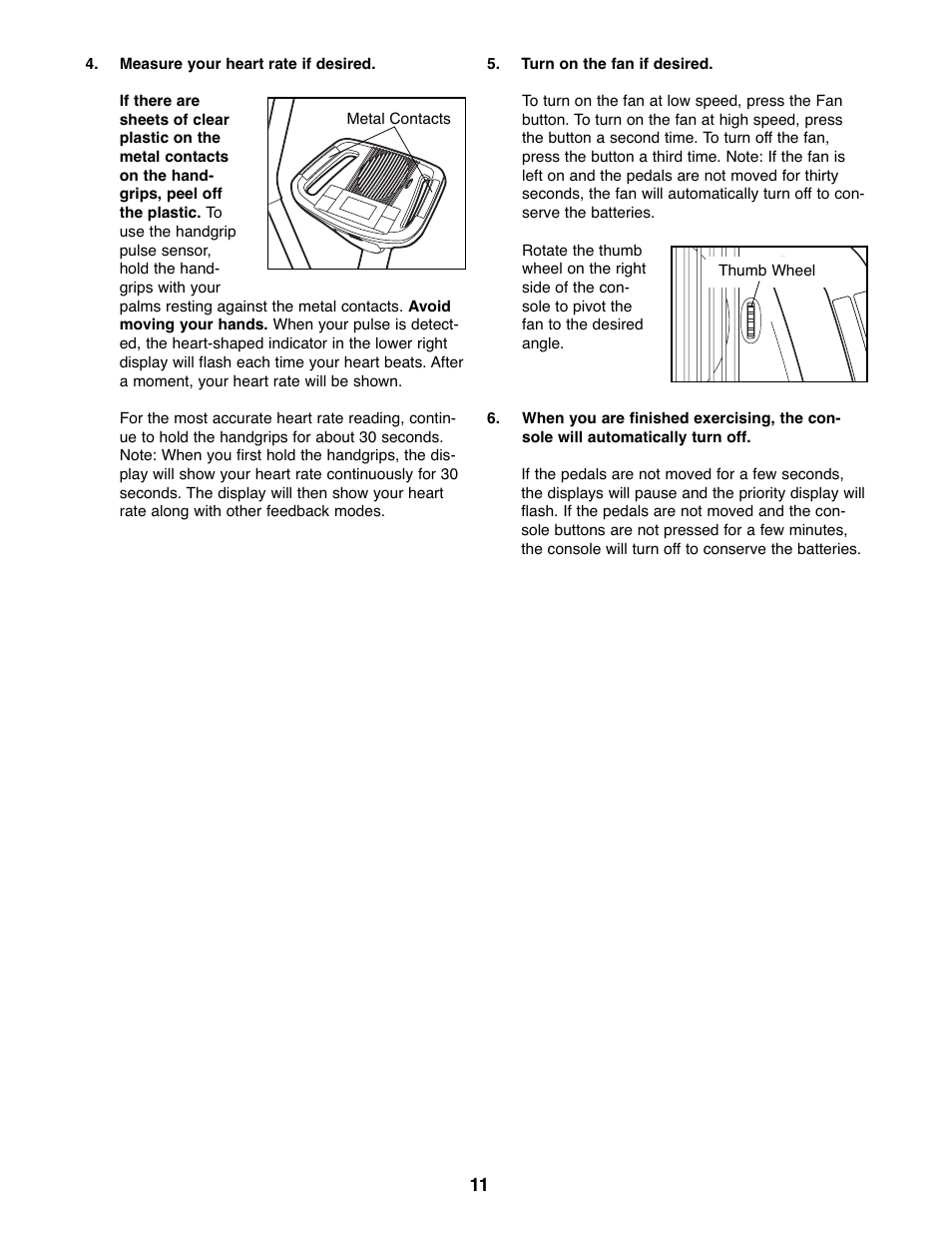 ProForm 15.5 s 831.28622.1 User Manual | Page 11 / 16