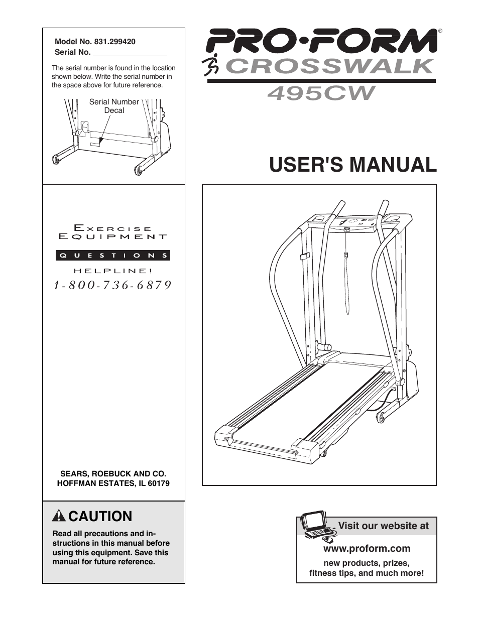 ProForm 831.299420 User Manual | 18 pages