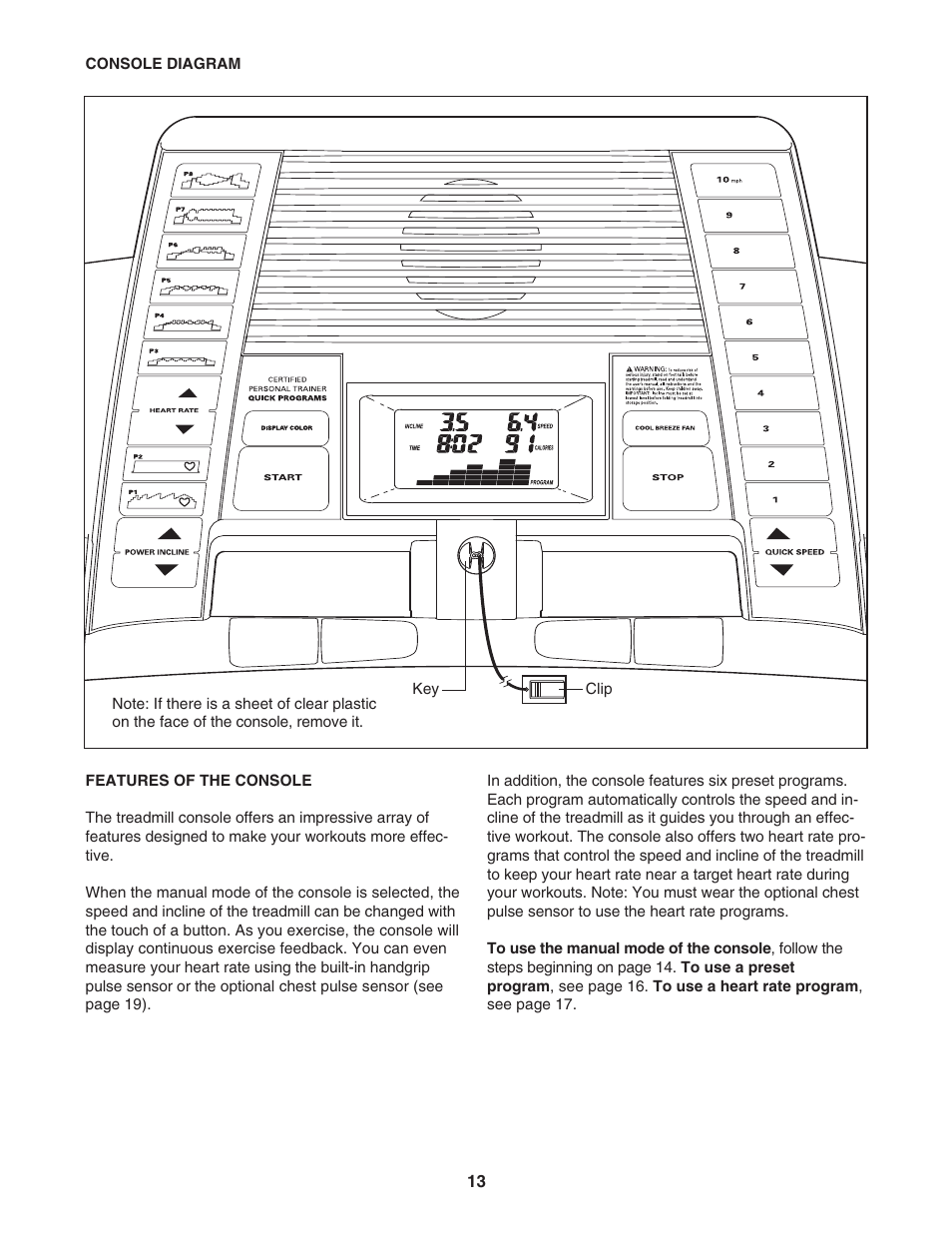 ProForm C 525 PFTL49406.1 User Manual | Page 13 / 32