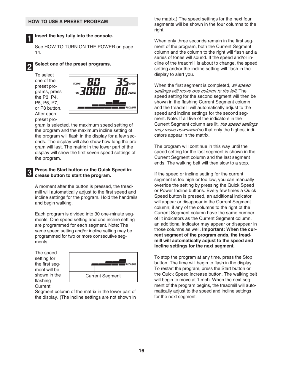 ProForm C 525 PFTL49406.1 User Manual | Page 16 / 32