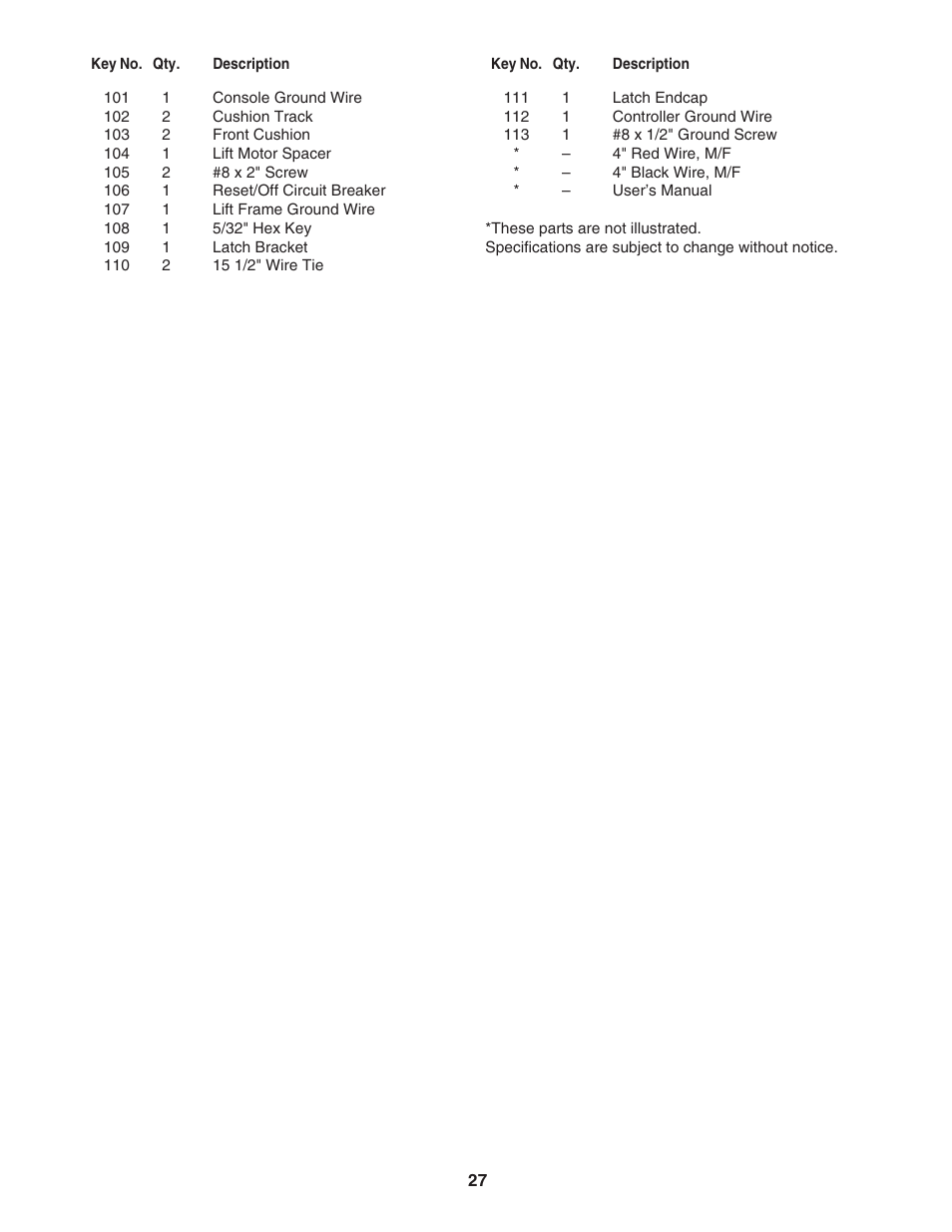 ProForm PFTL99507.1 User Manual | Page 27 / 32