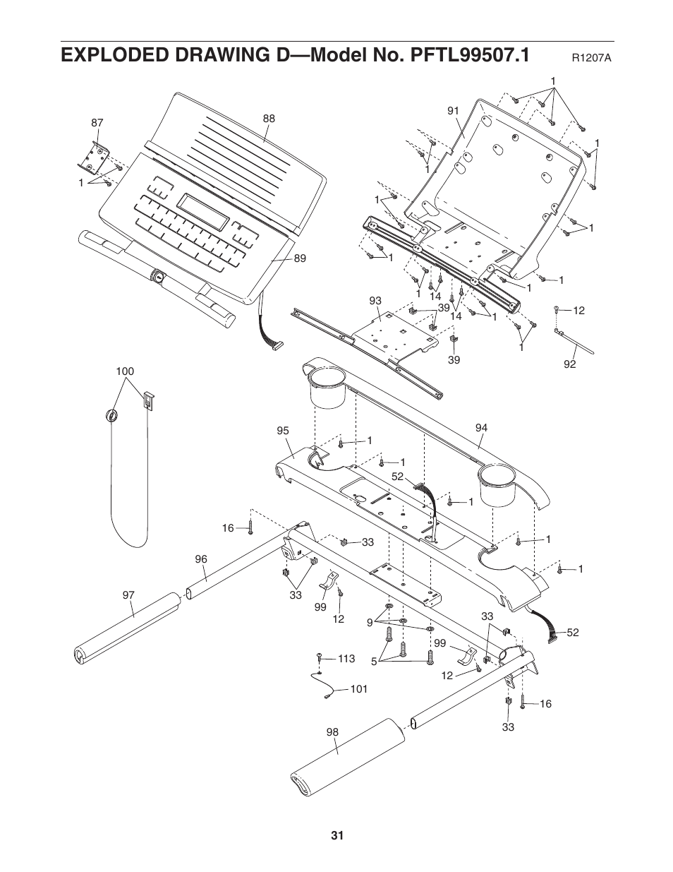 ProForm PFTL99507.1 User Manual | Page 31 / 32