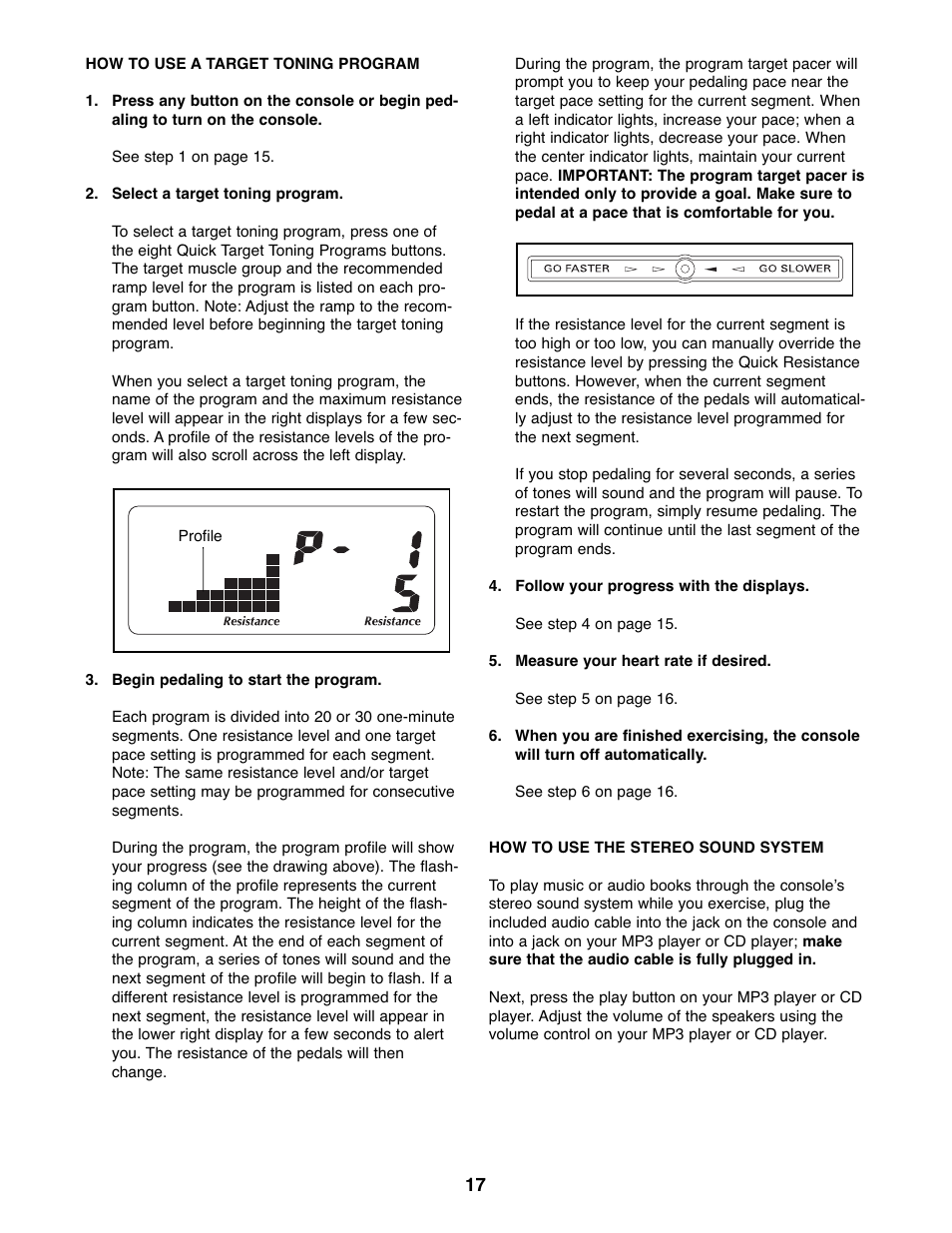 ProForm PFEL73207.0 User Manual | Page 17 / 24