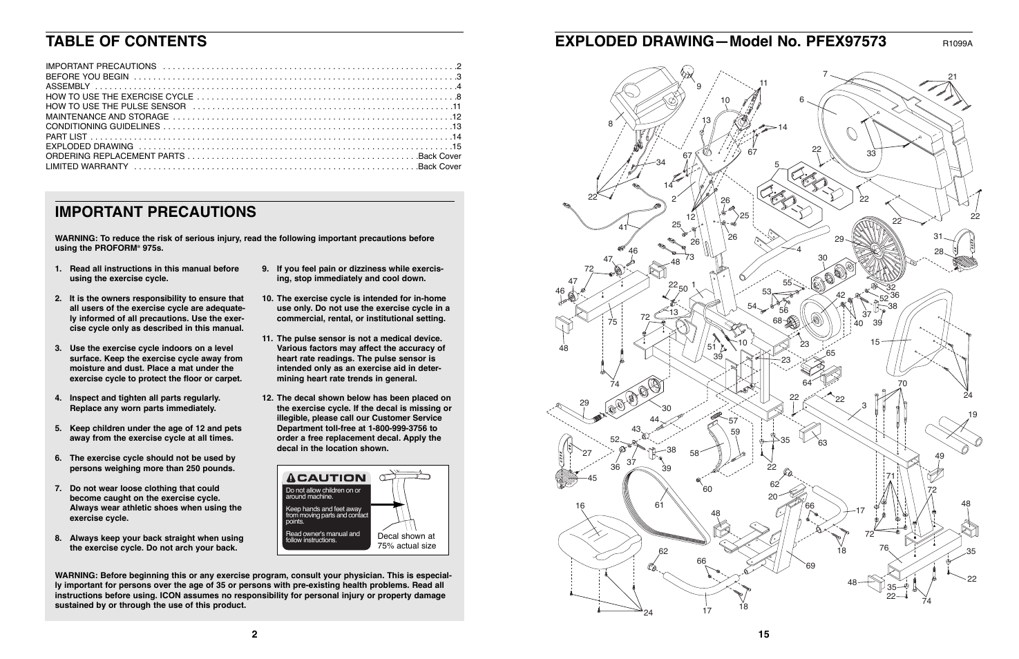 ProForm PFEX97573 User Manual | Page 2 / 8