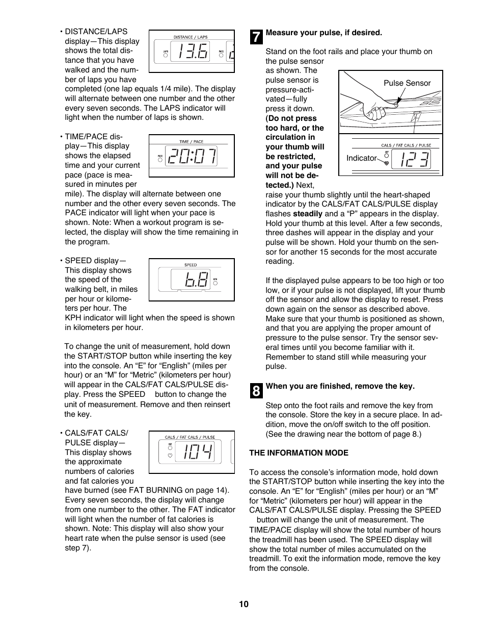 ProForm 625EX User Manual | Page 10 / 18