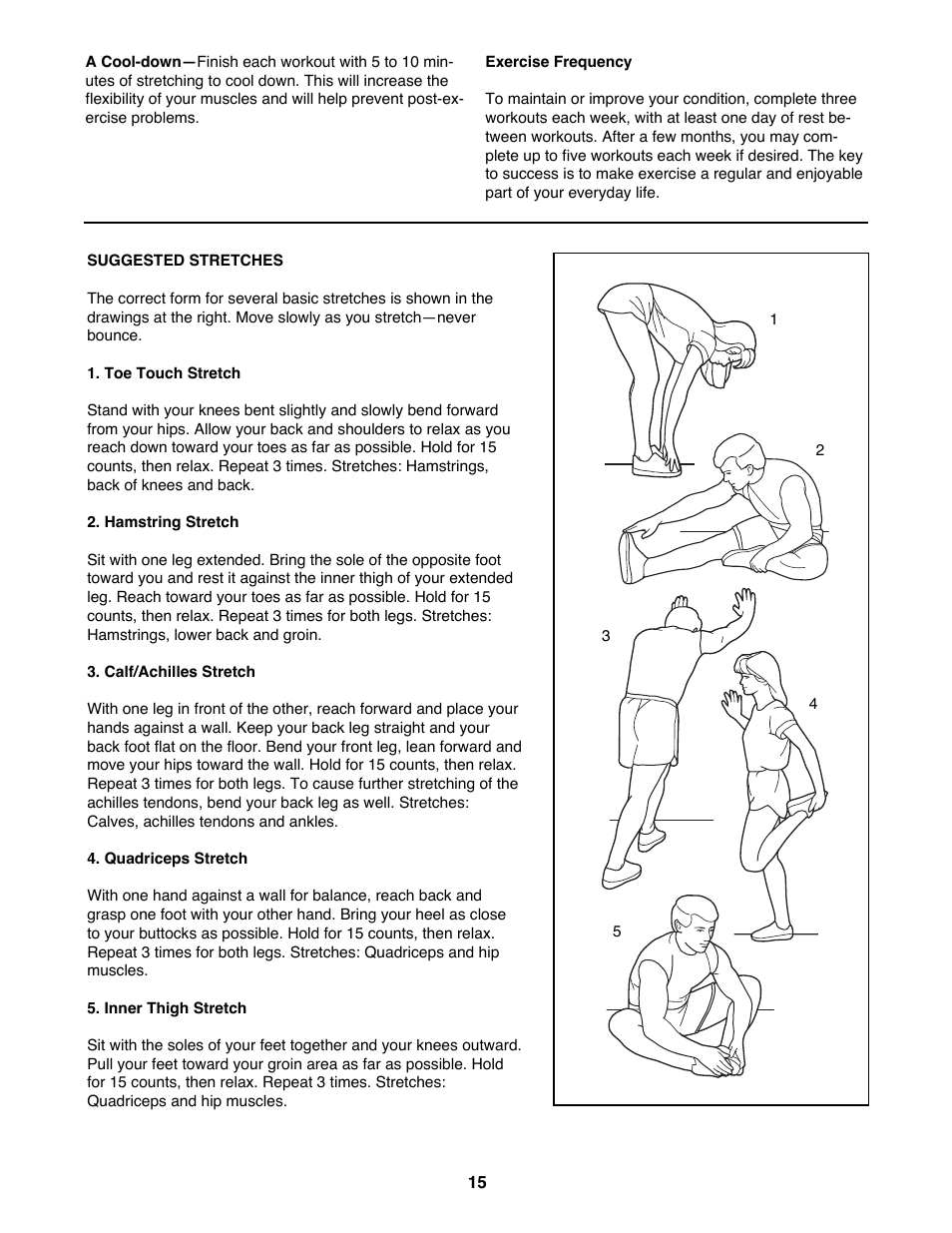 ProForm 625EX User Manual | Page 15 / 18