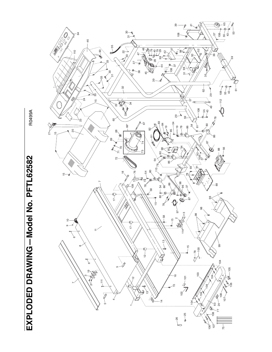 R0499a | ProForm 625EX User Manual | Page 17 / 18