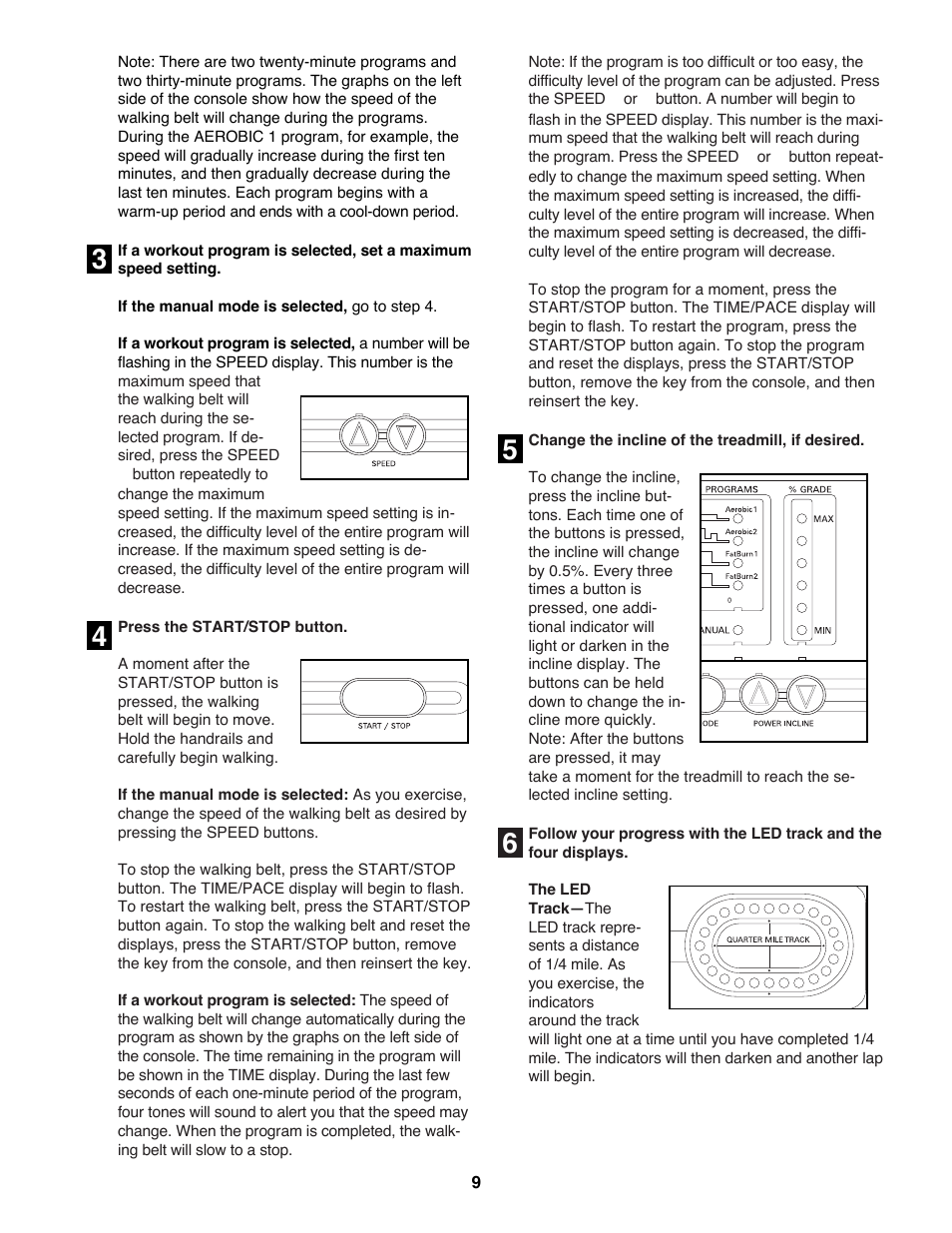 ProForm 625EX User Manual | Page 9 / 18