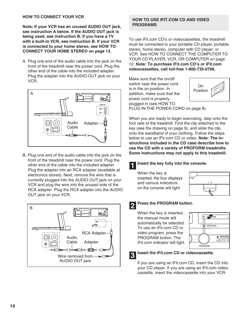 ProForm 585 PI User Manual | Page 14 / 26