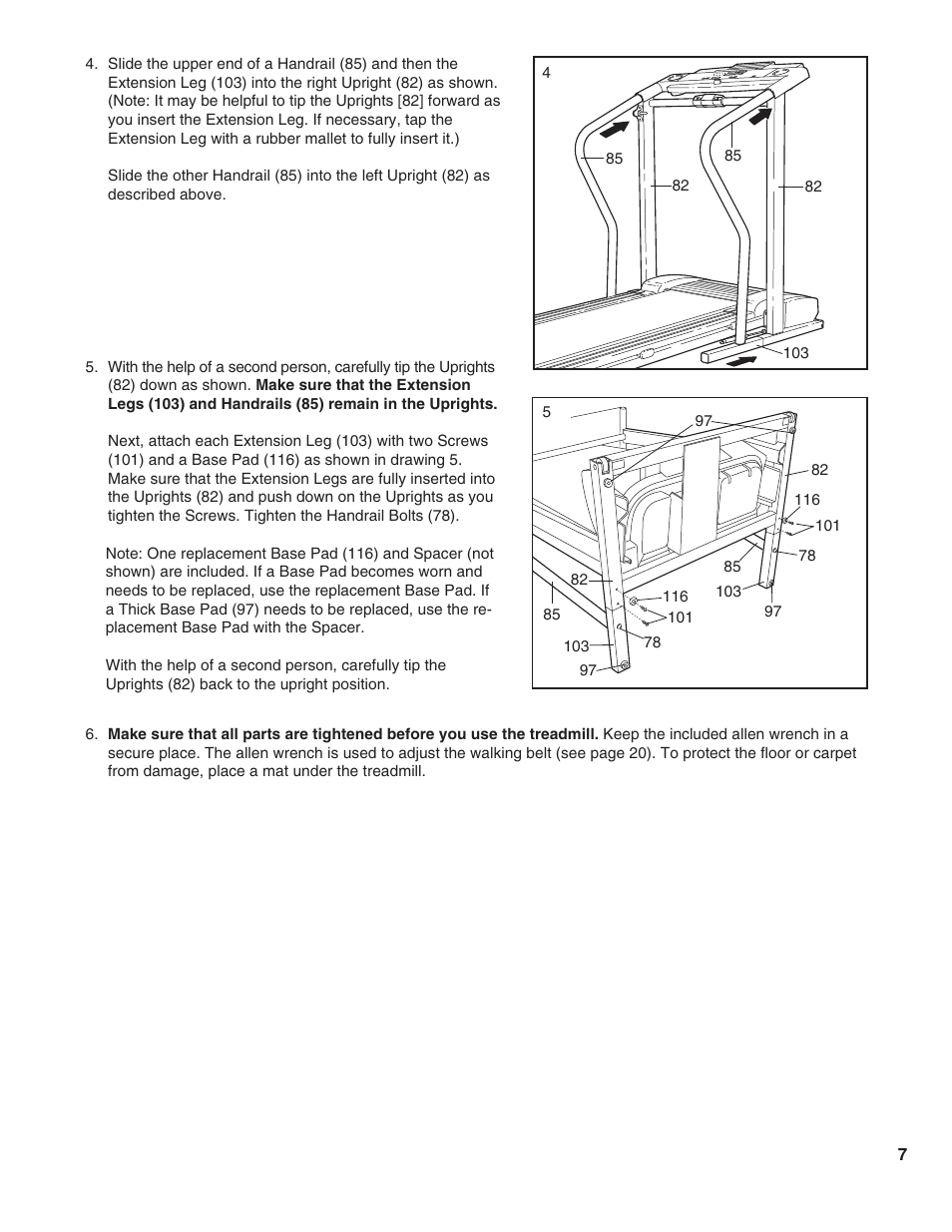 ProForm 585 PI User Manual | Page 7 / 26