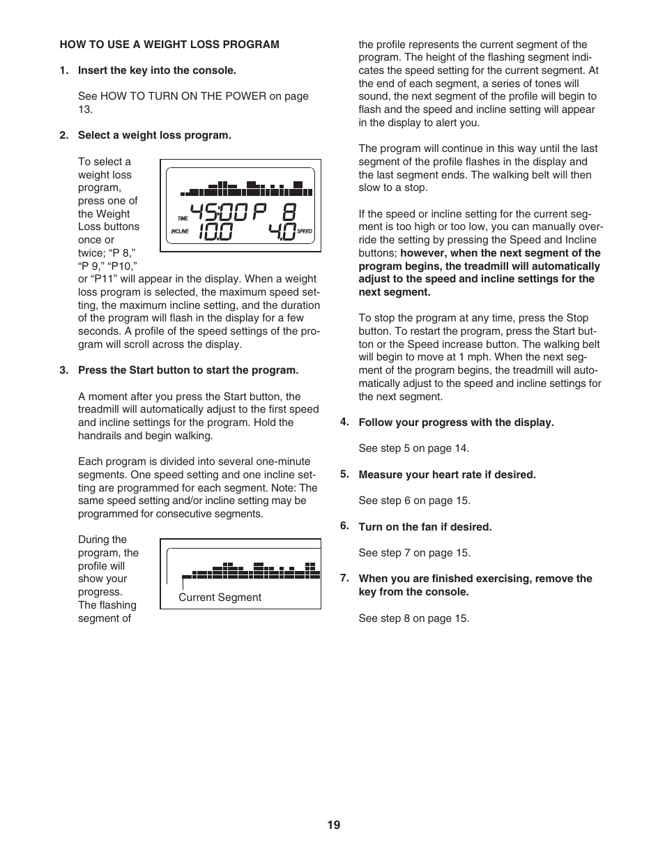 ProForm Crosswalk PFTL56007.0 User Manual | Page 19 / 36