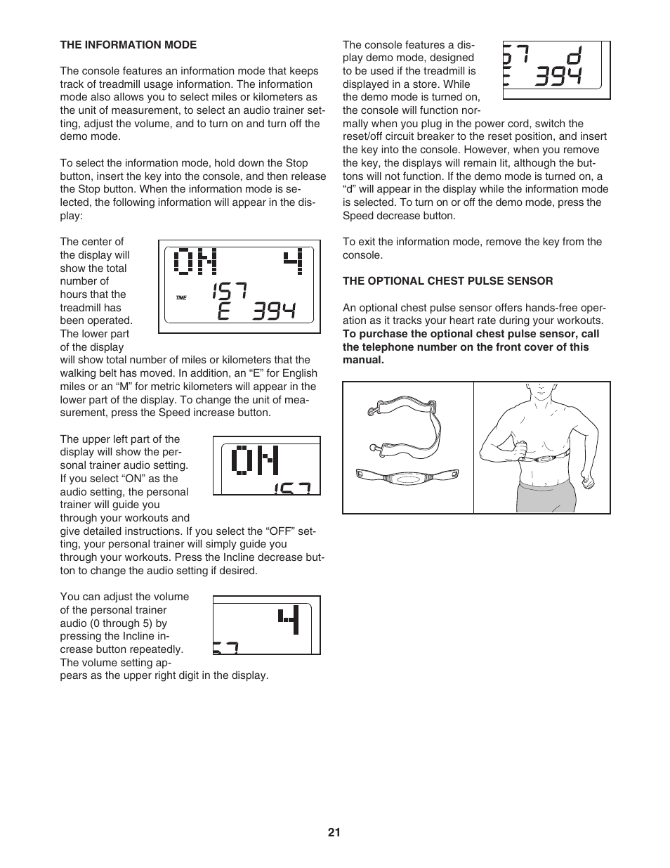 ProForm Crosswalk PFTL56007.0 User Manual | Page 21 / 36