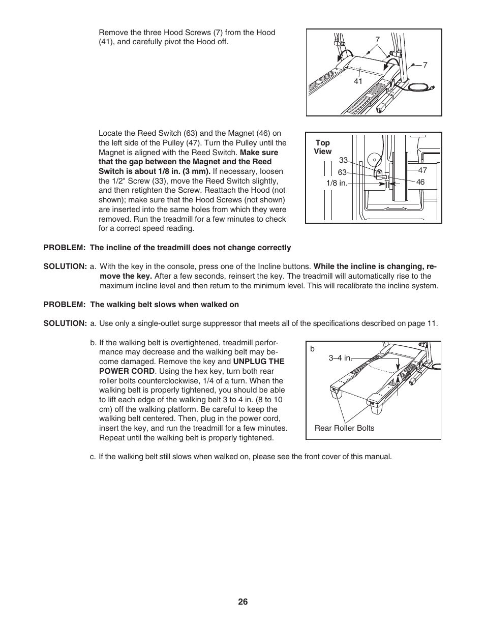 ProForm Crosswalk PFTL56007.0 User Manual | Page 26 / 36