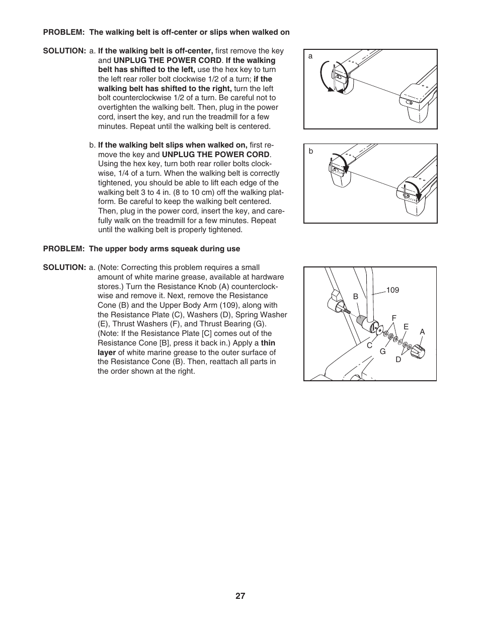 ProForm Crosswalk PFTL56007.0 User Manual | Page 27 / 36