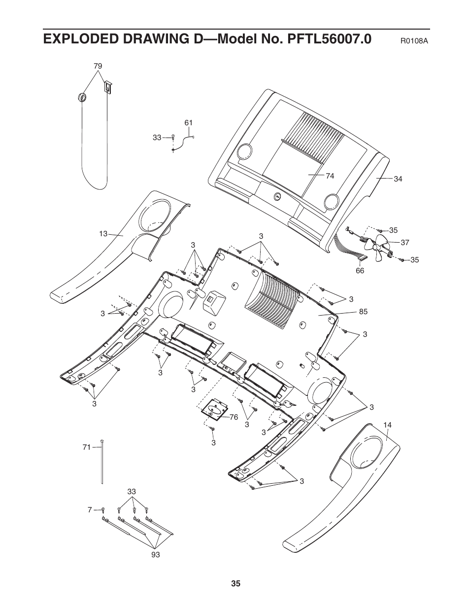 ProForm Crosswalk PFTL56007.0 User Manual | Page 35 / 36