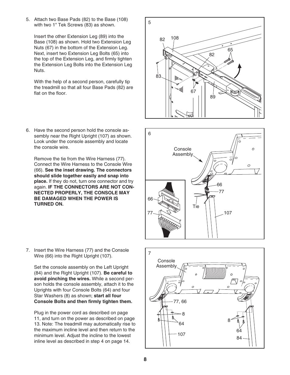 ProForm Crosswalk PFTL56007.0 User Manual | Page 8 / 36