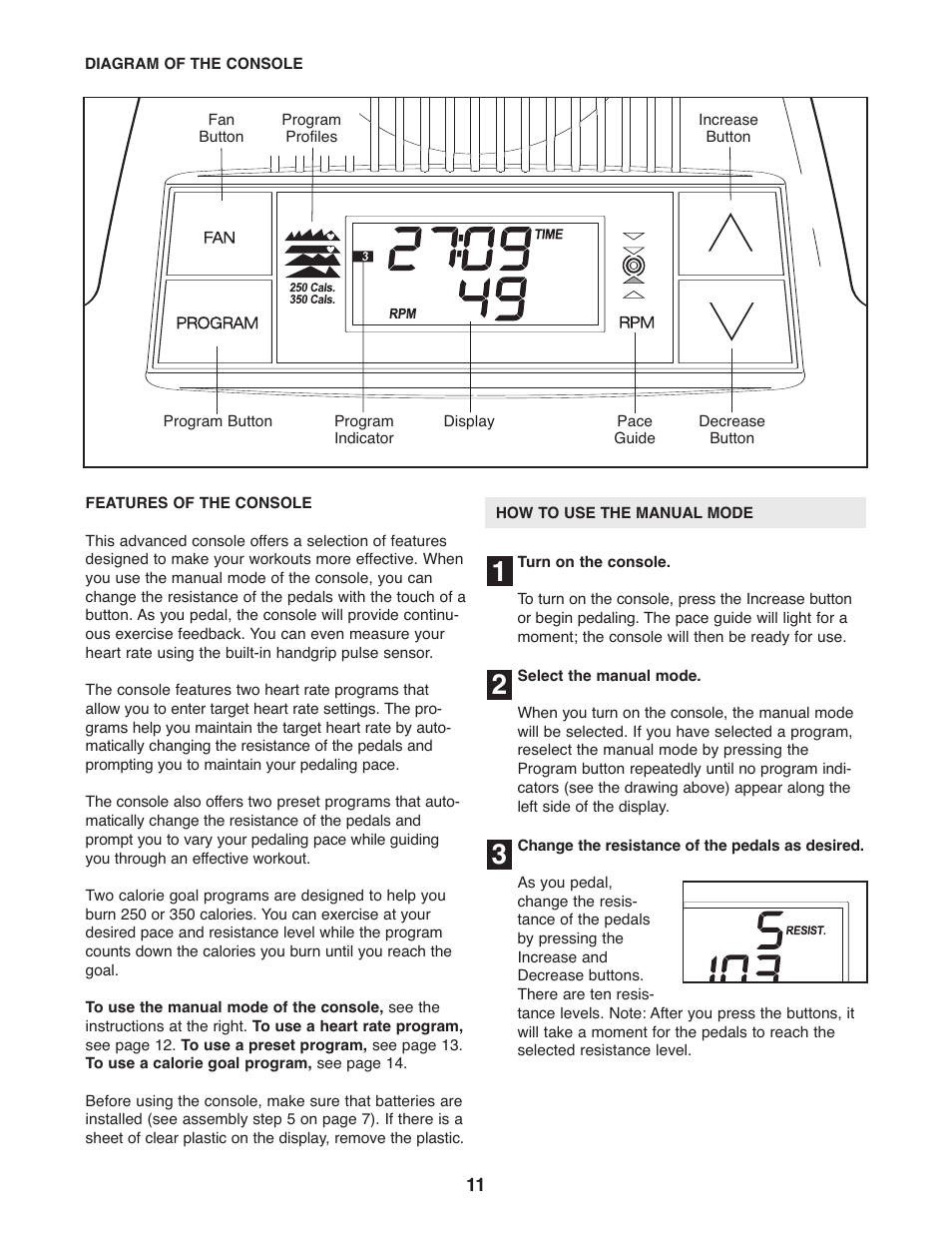 ProForm PFEL3926.1 User Manual | Page 11 / 20