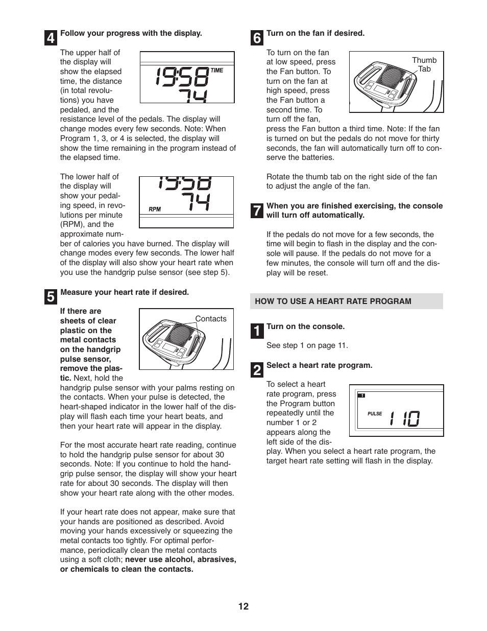 ProForm PFEL3926.1 User Manual | Page 12 / 20