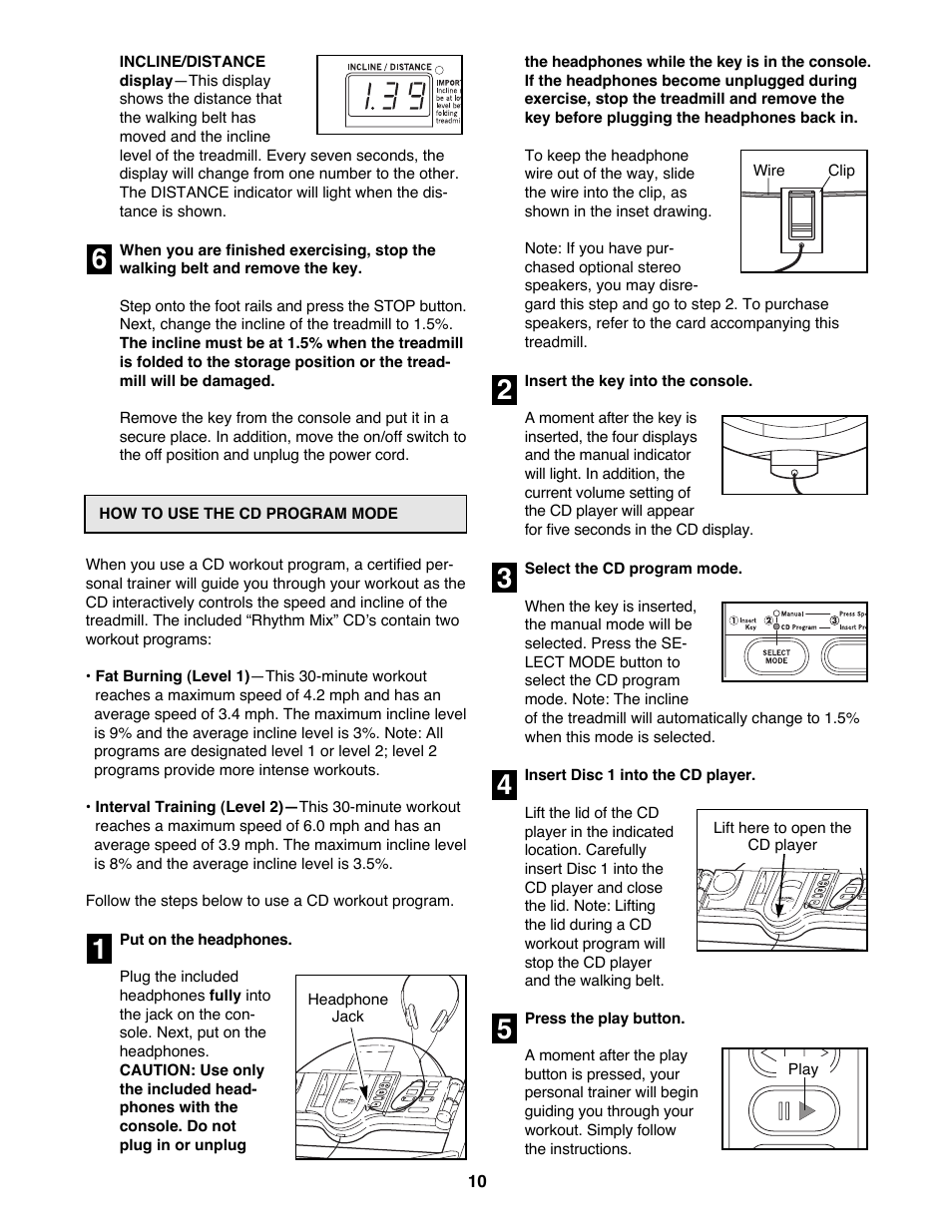 ProForm 985CD 831.298300 User Manual | Page 10 / 22