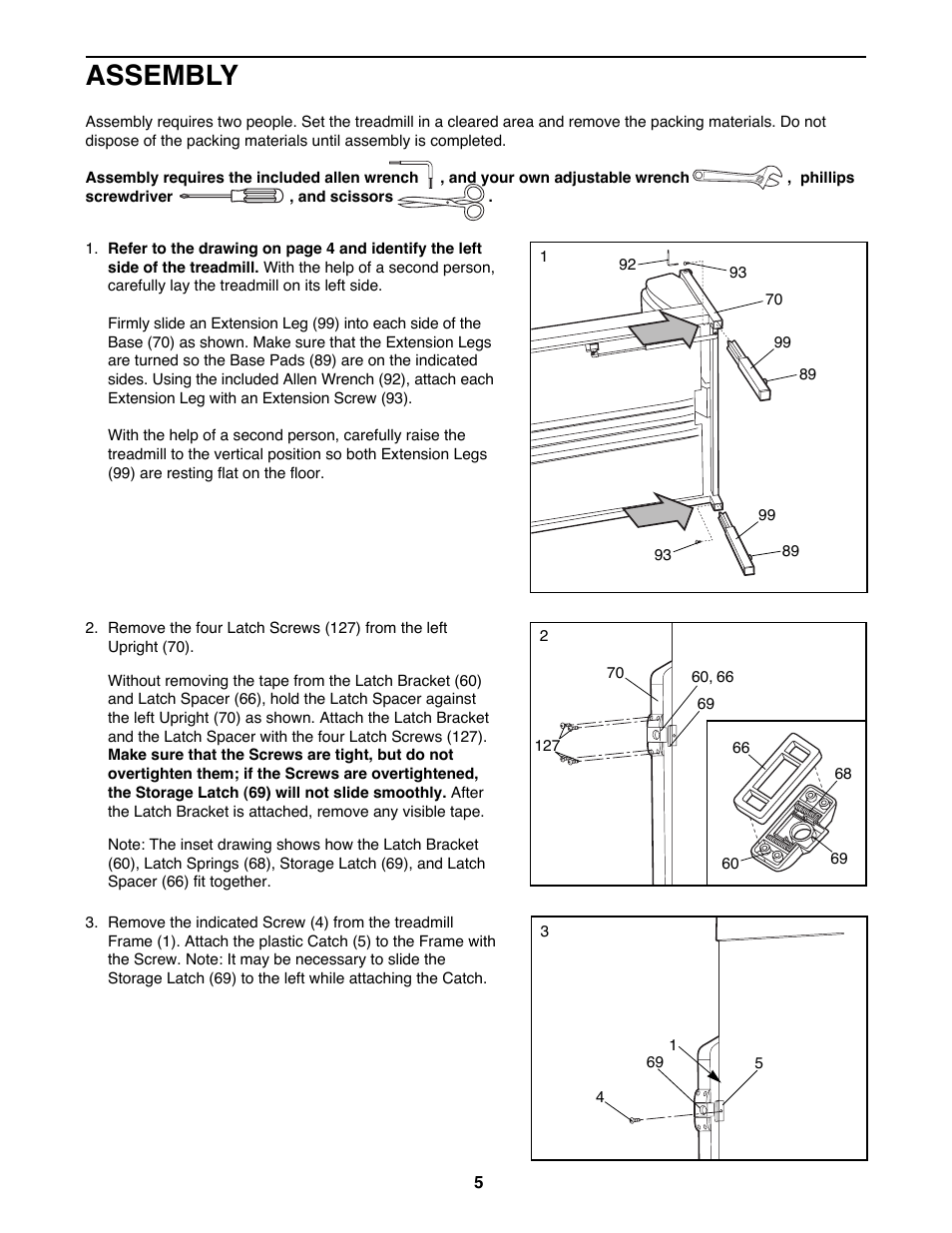Assembly | ProForm 831.297782 User Manual | Page 5 / 30
