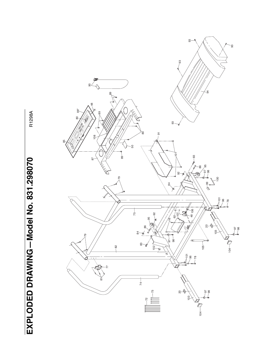 R1298a | ProForm 831.298070 User Manual | Page 17 / 18