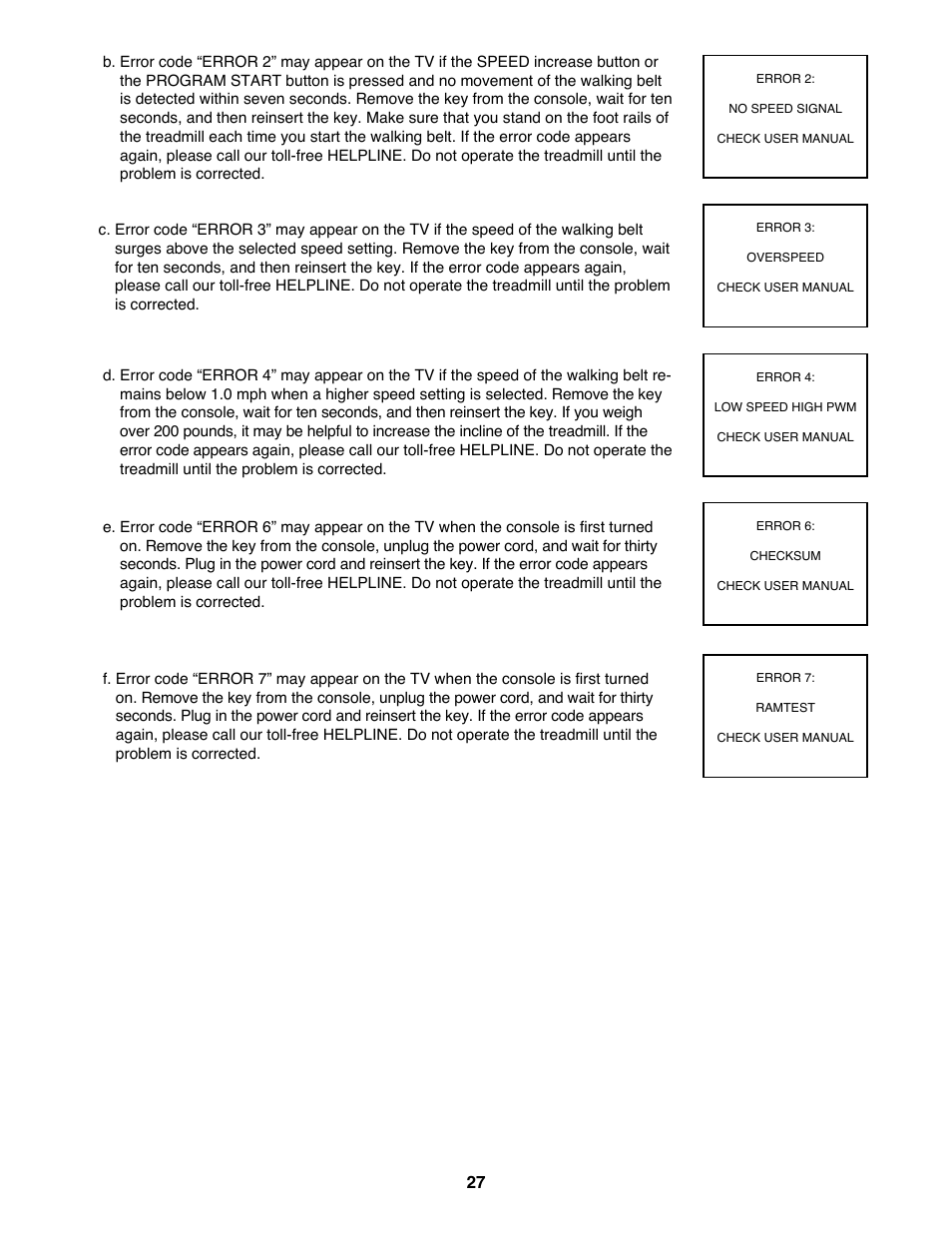 ProForm 785 TL User Manual | Page 27 / 34