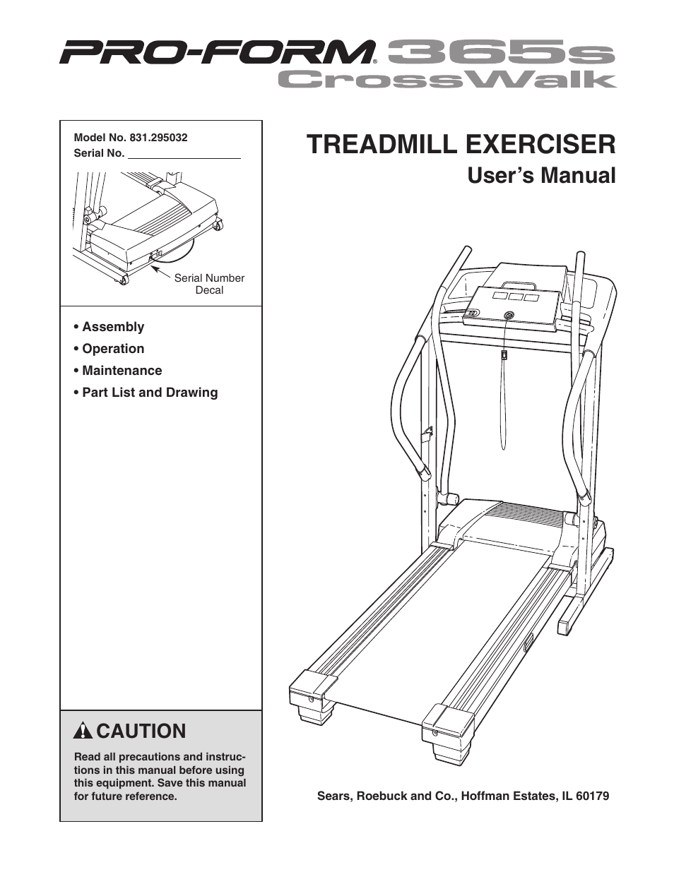 ProForm Crosswalk 831.295032 User Manual | 22 pages