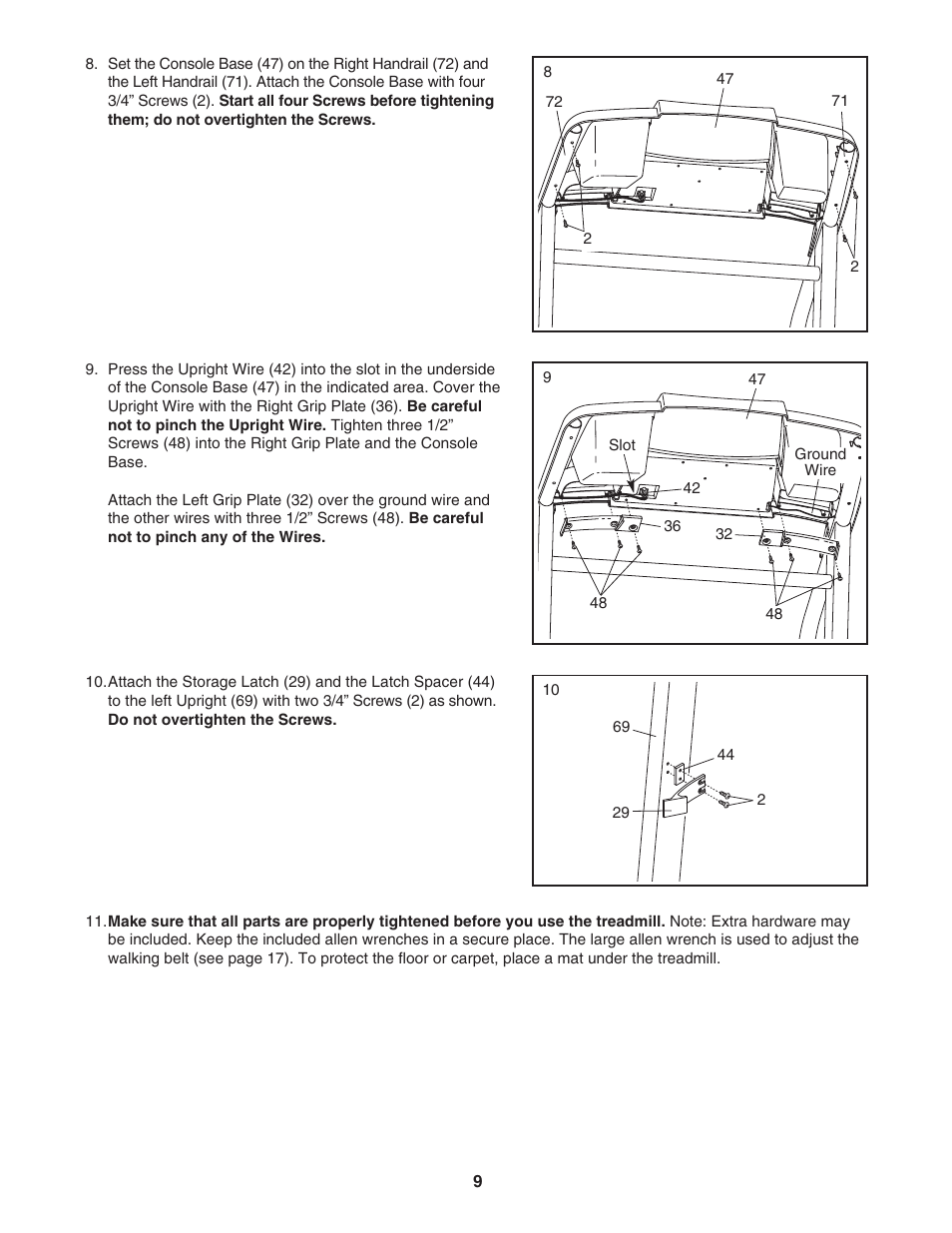 ProForm Crosswalk 831.295032 User Manual | Page 9 / 22