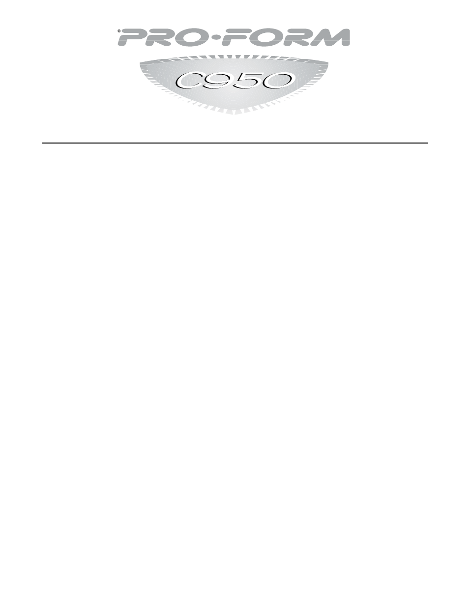 ProForm C950 PFTL69720 User Manual | Page 2 / 30