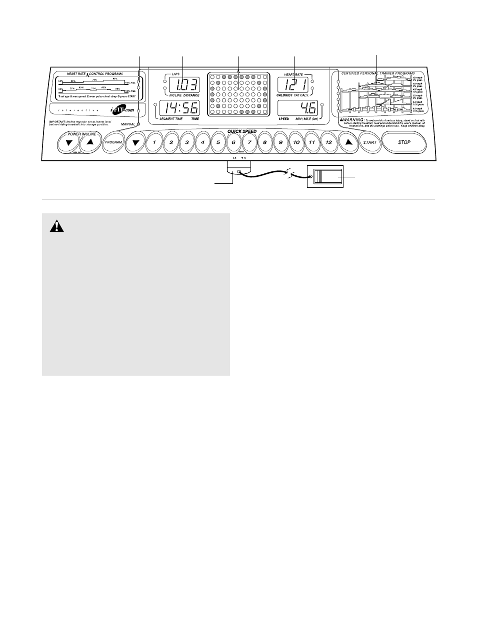 Caution | ProForm C950 PFTL69720 User Manual | Page 9 / 30