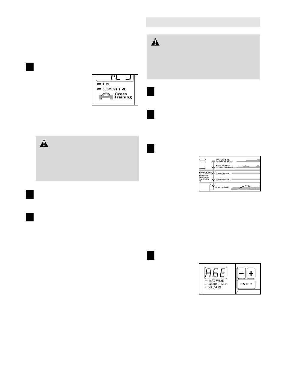 Warning | ProForm CT 1260 PFTL14920 User Manual | Page 14 / 34