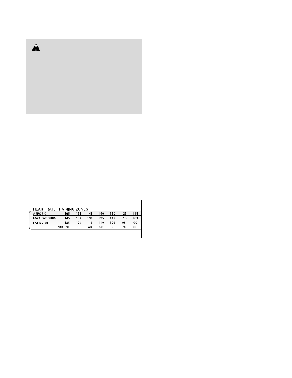 Conditioning guidelines warning | ProForm CT 1260 PFTL14920 User Manual | Page 27 / 34