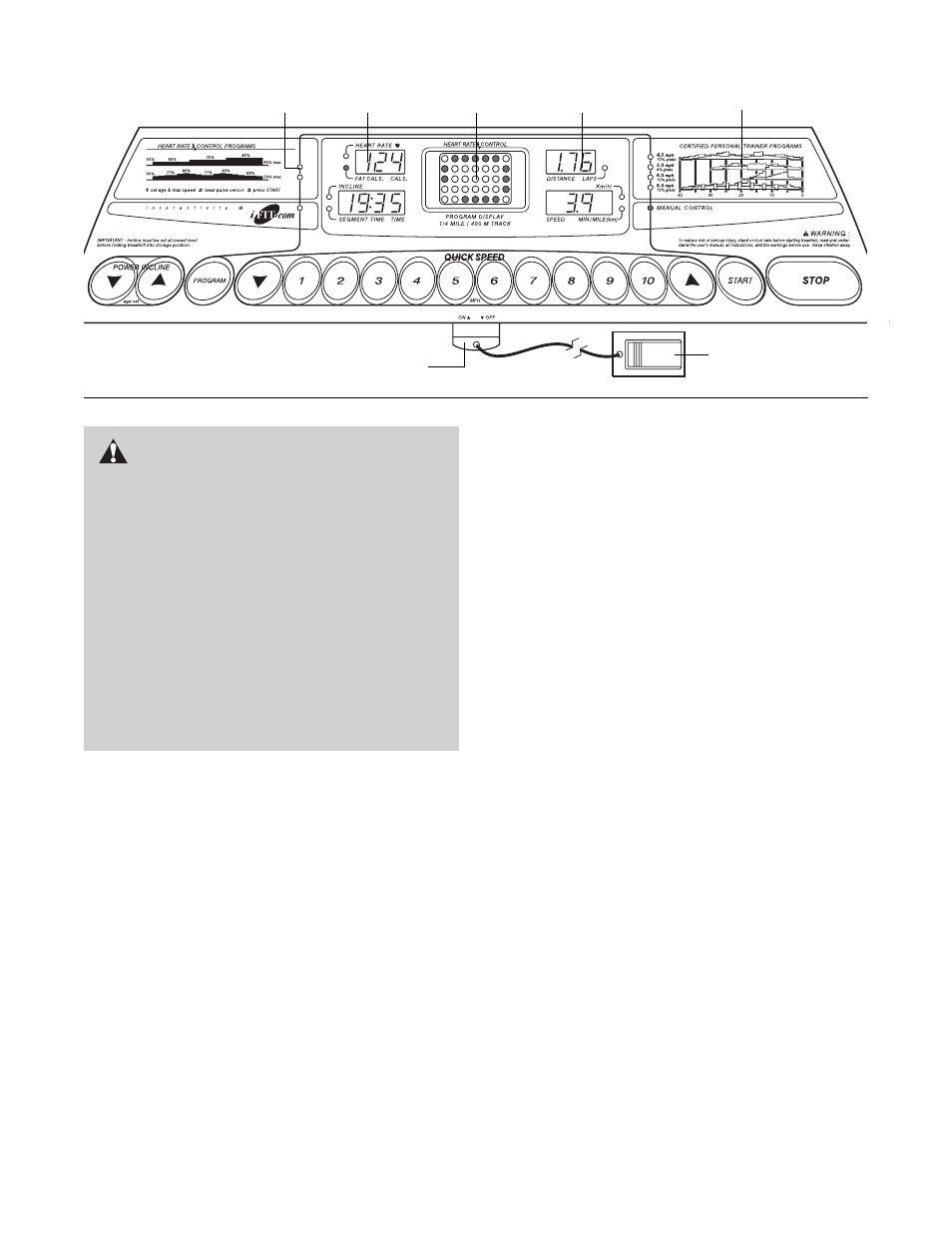 Caution | ProForm 520i PFTL59822 User Manual | Page 10 / 31